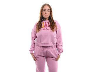 Dámská Mikina New Era - Crop Infill Crew - Pastel Pink / Pink