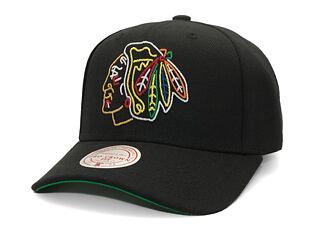 Kšiltovka Mitchell & Ness - Neon Logo Pro Snapback - Chicago Blackhawks - Black