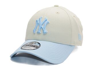 Kšiltovka New Era - MLB World Series Patch 9FORTY - NY Yankees - Cream / Pastel Blue