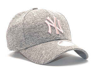 New Era Tech Jersey New York Yankees 9FORTY Gray/Pink Strapback Womens Cap