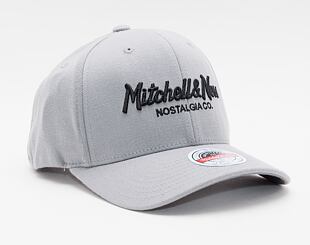 Mitchell & Ness Pinscript Redline Snapback Branded Charcoal Cap