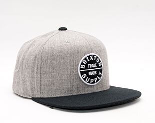 BRIXTON Oath III Snapback Light Heather Grey/Black Cap