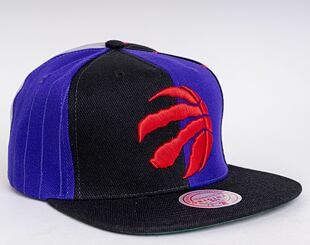 Mitchell & Ness What The Pinstripe Toronto Raptors Black Cap