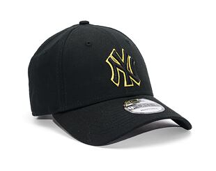 New Era 9FORTY MLB Team Outline New York Yankees Black / Honey Yellow Cap