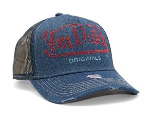 Von Dutch Trucker Fargo Cotton Denim Denim/Navy Cap