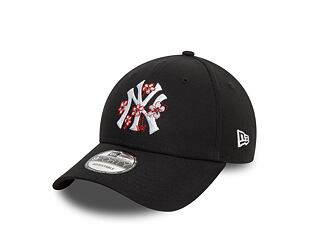 Dámská kšiltovka New Era 9FORTY Womens MLB Flower New York Yankees Black / White