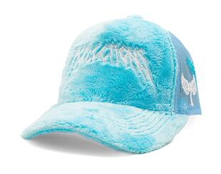 Kšiltovka Reflection Luxury Fuzzy Trucker - Baby Blue / White