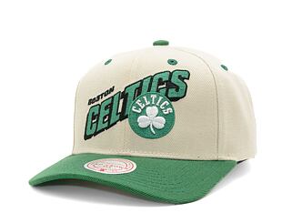 Kšiltovka NBA Retro Type Pro Snapback Boston Celtics Off White