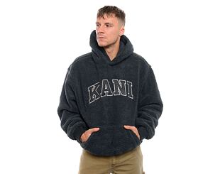 Mikina Karl Kani Serif Teddy Hoodie anthracite