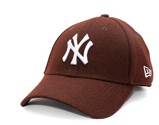 Kšiltovka New Era - 9FORTY MLB Melton Medium - NY Yankees - Brown / White