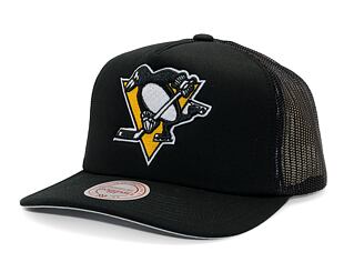 Kšiltovka Mitchell & Ness - Evergreen Trucker - Pittsburgh Penguins - Black