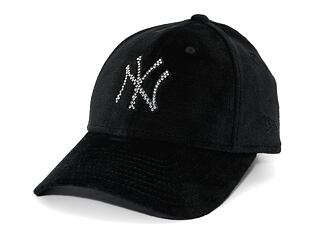 Dámská Kšiltovka New Era - 9FORTY Womens MLB Velour Diamante - NY Yankees - Black