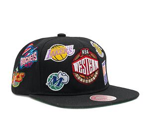 Kšiltovka Mitchell & Ness ALL OVER CONFERENCE DEADSTOCK HWC West Black