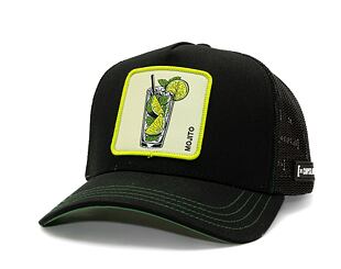 Kšiltovka Capslab - Trucker Mojito - Black / Lime Green