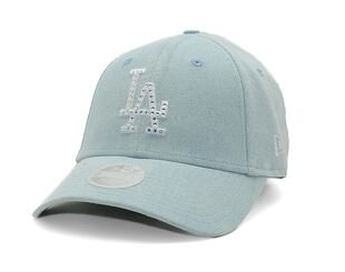 Dámská kšiltovka New Era - 9FORTY Diamante Denim - LA Dodgers - Sky Blue