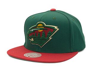 Kšiltovka Mitchell & Ness - Team 2 Tone 2.0 Snapback - Minnesota Wild - Green/Red