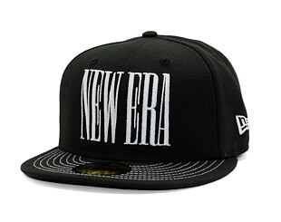 Kšiltovka New Era - Wordmark 59FIFTY - Black / White