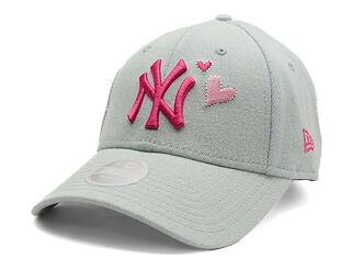 Dámská Kšiltovka New Era - MLB Denim Icon 9FORTY - NY Yankees - Pastel Blue / Pink