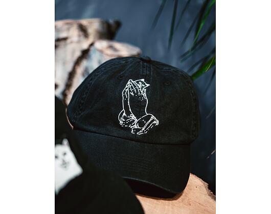 RIP N DIP Praying Hands Dad Hat RND4753 Black Cap