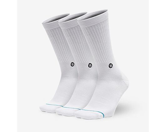 Stance Icon 3 Pack White Socks