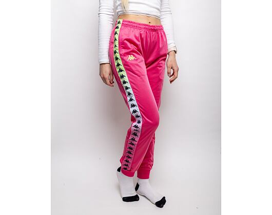 Kappa 222 Banda Wrastoria Degrade Fuxia - White - Lime Womens Sweatpants