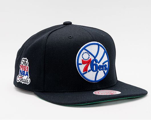 Mitchell & Ness Top Spot Snapback HWC Philadelphia 76ers Black Cap