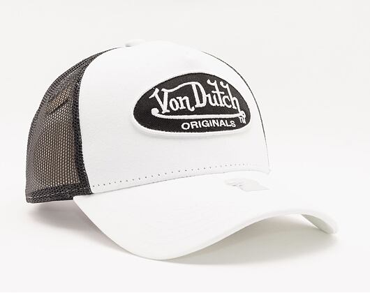 Von Dutch Boston Trucker Cotton White/Black Cap