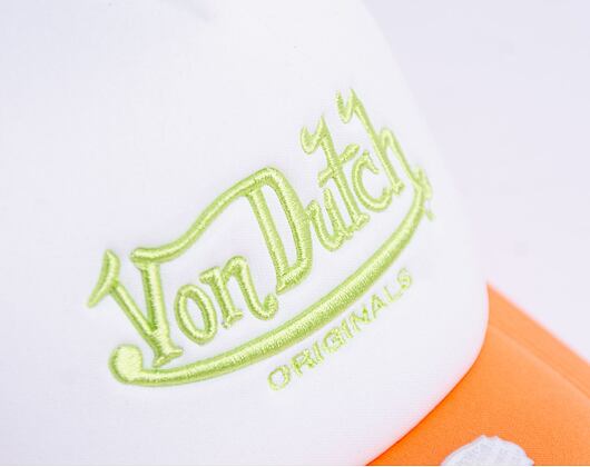 Von Dutch Atlanta Trucker Foam White/Orange Cap