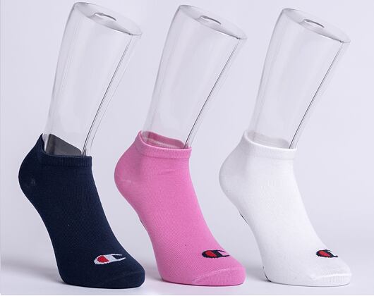 Champion 3pk Sneaker Socks FUP/WHT/NNY