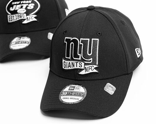 New Era 39THIRTY NFL22 Sideline New York Giants Black / White Cap