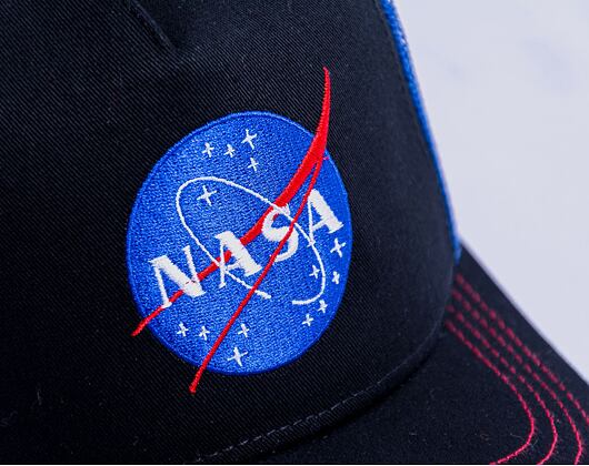 Capslab NASA A-Frame Trucker CL/NASA/1/NAS4 Black / Royal Blue Cap