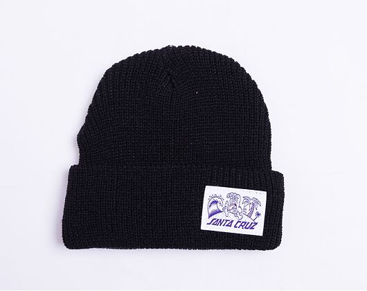 Santa Cruz Beach Bum Label Beanie Black