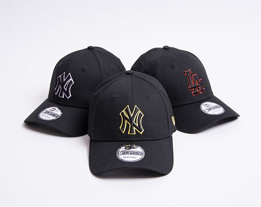 New Era 9FORTY MLB Team Outline New York Yankees Black / Honey Yellow Cap