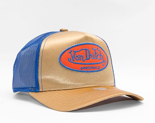 Von Dutch Trucker Cary Satin Gold/Blue Cap