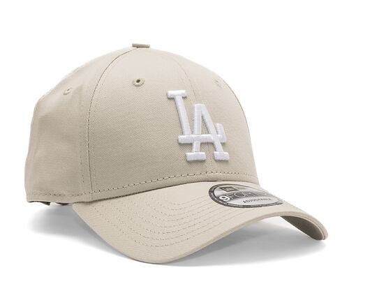 New Era 9FORTY MLB League Essential Los Angeles Dodgers Stone / Optic White Cap