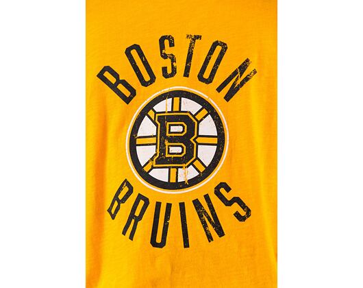 Triko Mitchell & Ness NHL LEGENDARY SLUB S/S TEE BRUINS Light Gold