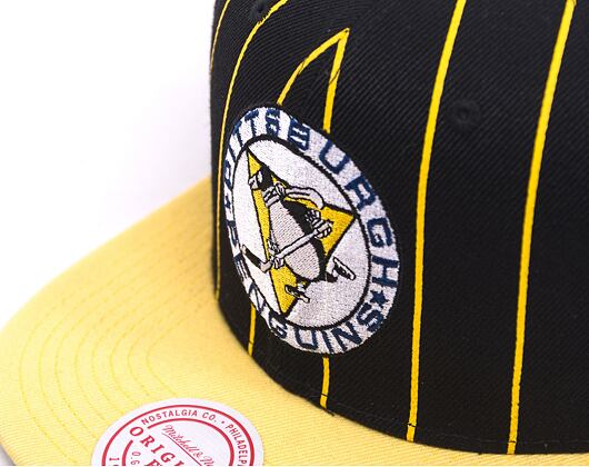 Kšiltovka Mitchell & Ness NHL TEAM PIN SNAPBACK PENGUINS Black