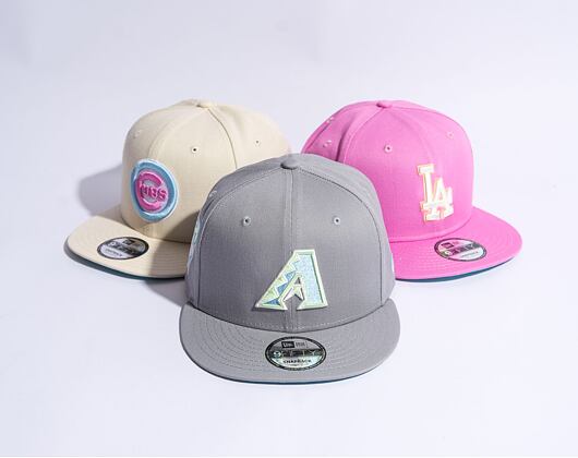 Kšiltovka New Era 9FIFTY MLB Pastel Patch Arizona Diamondbacks Grey / Pastel Blue