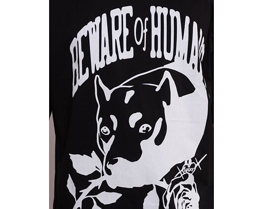 Triko Market Beware Of Humans T-Shirt Black