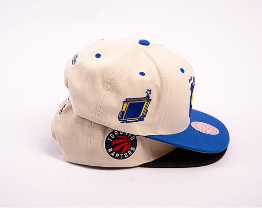 Kšiltovka Mitchell & Ness NBA Sail 2 Tone Snapback Toronto Raptors Off White