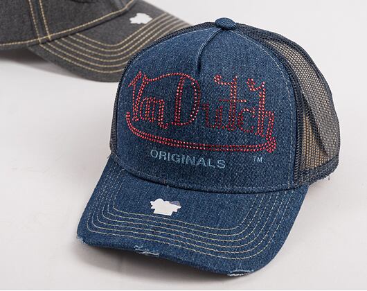 Von Dutch Trucker Fargo Cotton Denim Denim/Navy Cap