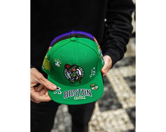 Kšiltovka Mitchell & Ness All Out Snapback NBA BOSTON CELTICS Green