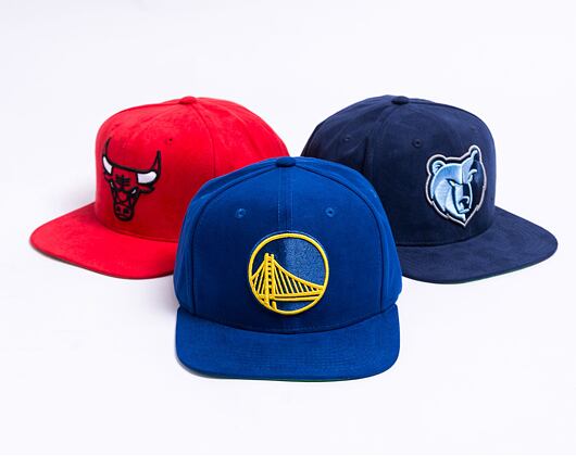 Kšiltovka Mitchell & Ness Sweet Suede Snapback Golden State Warriors Blue