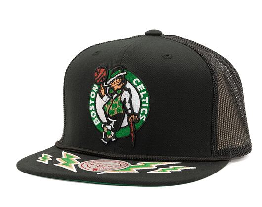 Kšiltovka Mitchell & Ness Recharge Trucker Boston Celtics Black