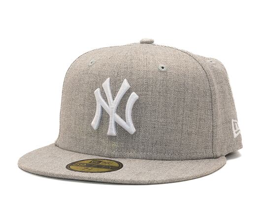 New Era 59FIFTY MLB League Basic New York Yankees Grey/Optic White Cap