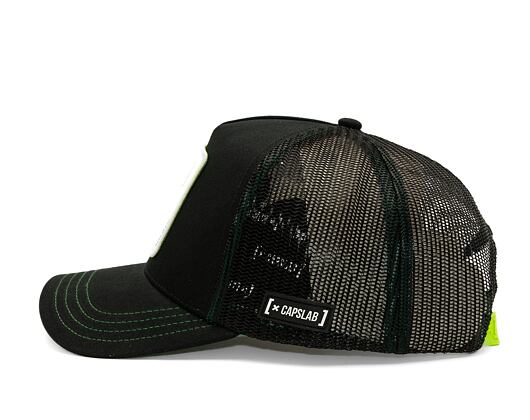 Kšiltovka Capslab - Trucker Mojito - Black / Lime Green