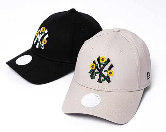 Dámská kšiltovka New Era 9FORTY Womens MLB Floral New York Yankees - Stone / Black