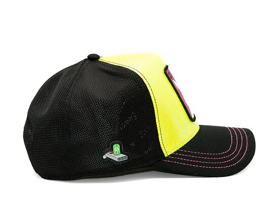 Kšiltovka Capslab Rick & Morty Trucker - Rick & Morty - Neon Yellow / Black