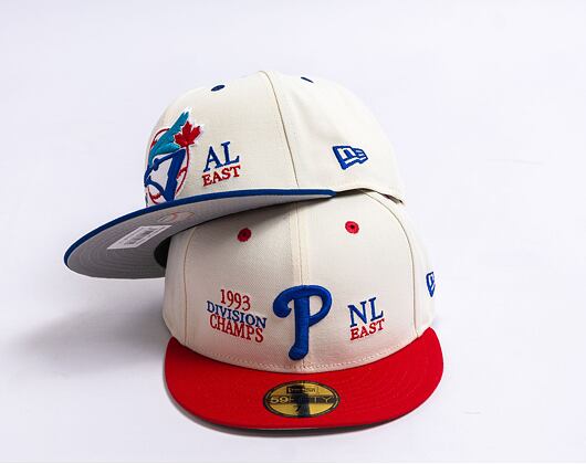 Kšiltovka New Era 59FIFTY MLB 93 Division Philadelphia Phillies - Off White