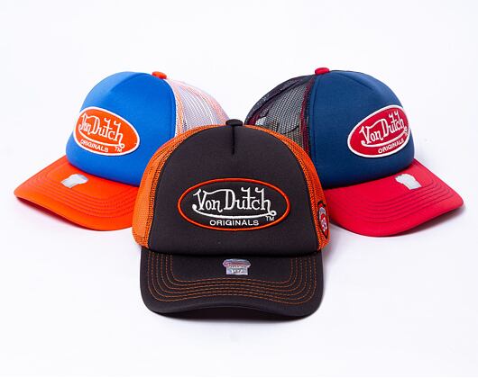 Kšiltovka Von Dutch Lund Foam Trucker - Black/Orange